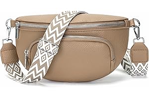 JSDOST Umhängetasche Damen klein Bauchtasche Damen Veganes Leder Crossbody Bag Damen Handtasche Damen Gürteltasche Damen Brusttasche Damen Khaki