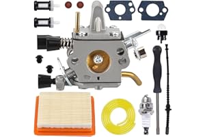 Qiuwanzia FS120 Carburetor for Stihl FS200 FS020 FS202 FS300 FS350 FS450 FS480 FR350 FR450 FR480 SP200 TS200 BT120 BT120C BT121 String Trimmer engines 4134 120 0653 4134 120 0603