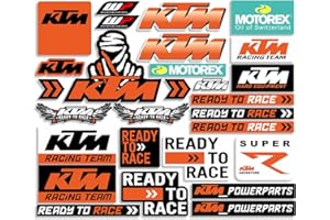 JAZWIND Pegatinas Reflectantes de Vinilo para Motocicleta KTM 390 790 890 990 1190 Adventure 1290 Super Listo para Correr (FG-KTMX10)
