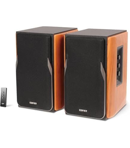 Enceinte Bibliothèque Edifier R1380DB Haut-parleur Noir, Filaire Et Sans Fil 42 W