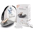 Manta Pulse Electric Scalp Massager Shampoo Brush, Healthy Hair Growth, Scalp Exfoliator Brush Head Scrubber, Hair Shower Scrub, Exfoliating Massage, Hair Brush Shower Holder Also Included - Grey