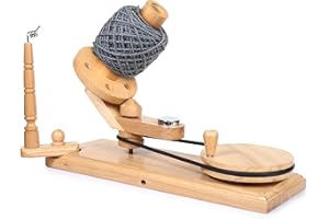 Brainmart Bobinadora de Bolas de Hilo de Madera operada a Mano e Hilo de Lana rápida, Soporte para Cuerda, Accesorios de Ganchillo, Regalo de tejedor (Bobinadora de Bolas)