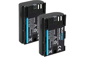 2X Blumax Akku kompatibel mit Canon LP-E6N | 2040mAh | LP-E6NH LP-E6 für Canon EOS-R EOS R Ra R5 R6 II R7-5D Mark II III IV - 6D 7D 60D 90D - XC15
