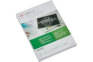 GBC 3747241 - Carteras de Plastificación mate, A4, 2 x 125 micras, pack de 100