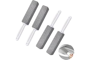 Taicols 4 Stück Cleaning Block WC, Bimsstein Toilettenreiniger mit Griff, Bimsstein für Wc, Toilette Reinigungsstein, Deep Putzstein Reinigungs Bürsten für Toilette, Küche, Dusche, Pool