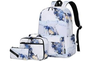 Imyth 3Pcs Backpack Sets for Teen Girls, Cute Colorful Bookbag School Daypacks for Elementary Middle Students