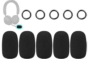 SOULWIT 5 Stück Schutz Mikrofon Schaum Abdecken Pop Filter für Jabra Biz/Pro/Engage/Evolve/Evolve2 Series Kopfhörer, Mikrofon Abdeckung Windschutz für Jabra GN2000/GN2100/UC Voice 550 Headset