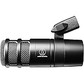 Audio-Technica 2040 Hypercardioid Dynamic Podcast Microphone Black