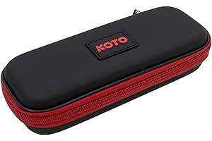 KOTO darts KOTO portfel do darta Eva Small, torba na darta z zamkiem błyskawicznym, etui z logo, etui na rzutki, walizka na rzutki, pudełko na rzutki, czerwony, S
