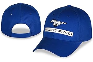 Checkered Flag Sports Ford Mustang Baseball Cap for Men - Logo Car Racing Hat