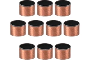 Othmro Łożysko tulejowe 18 mm otwór x 20 mm średnica zewnętrzna x 12 mm długość łożyska gładkie owinięte bezolejowe tuleje opakowanie 10 sztuk