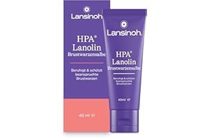 ‎LANSINOH Lansinoh HPA Lanolin Brustwarzensalbe, 40 ml - 100% natürlich & klimaneutral - beruhigt & schützt beanspruchte Brustwarzen
