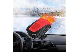 WISCLASS Portable Car Heater Defroster-150W 12V Portable Car USB Heaters,Collapsible Car Heaters Fan Defogger 2 in 1 Modes,Heating & Cooling for Fast Heating Defrost Defogger & Windscreen Fan Cigarette Lighter