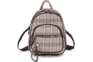 VX VONXURY Mini Mochila de Cuero PU Mochila Mujer con Correa Desmontable Mochila Pequeña Mujer con Bonita Decoración para Diario