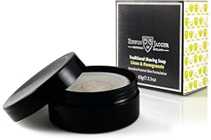 ‎EDWIN JAGGER Edwin Jagger Limetten & Granatapfel 99,9% Natürliche Traditionelle Rasierseife 65g in Reisetube