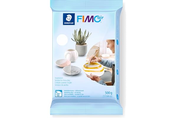Staedtler FIMO Air - Pain pâte à modeler - 500 grammes - Blanc - 8100-0