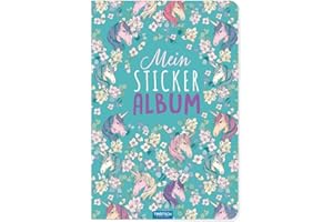 TRÖTSCH - Mein Stickeralbum "Einhorn" | Einhorn Stickerbuch mit 24 beschichteten Seiten für flexibles Platzieren der Sticker: DIN A5 Einhorn ... (Stickeralben: zum Sammeln von Stickern)