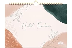 BRIGHT DAY CALENDARS Habit Tracker by Bright Day, Wall Hanging Fitness Journal Planner and Activity Recorder, 8 x 10 Inch