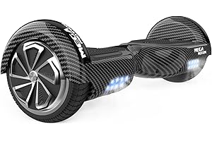 ‎MEGA MOTION MEGA MOTION Hoverboard, 6,5 Zoll mit Zwei Rädern Hoverboards für Kinder mit Bluetooth-Lautsprecher-leistungsstarkem Motor, LED Licht, die Geschenke für Kinder ab 8 Jahren