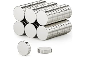 FINDMAG Pack of 50 8 x 2 mm Neodymium Magnets, Extra Strong, Small Magnets, Magnet for Magnetic Board, Whiteboard Magnet for Crafts, Photos, Parts Splicing