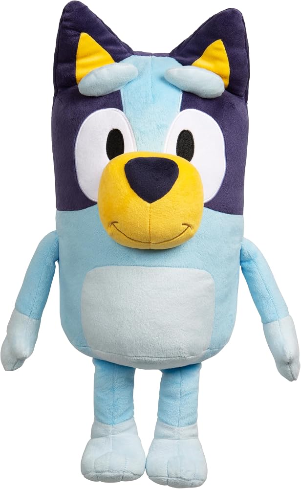 Bluey -Bluey En Iyi Mate Bluey Ekstra Büyük 18 Inç Peluş Resmi Koleksiyon Karakter Cuddly Jumbo Yumuşak Oyuncak