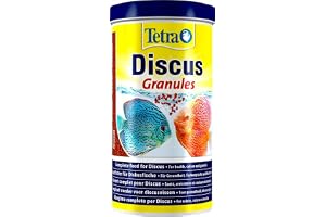 Tetra Discus Granules – fiskfoder för alla diskusfiskar, främjar hälsa, färgprakt och tillväxt, 1 l burk