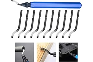 KARAA Handentgrater Metall Entgrater Gratentferner Schneidwerkzeug mit 10 Rotary Ersatzklingen für 3D Drucker Stahl Aluminium Kupfer Kunststoff