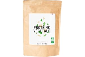 Nutripure | Protéine Vegan Bio | Neutre | Complément Alimentaire Sport & Musculation | Protéine Végétale de Pois et de Riz, BCAA, EAA | 750gr | 15 à 30 portions | Made in France