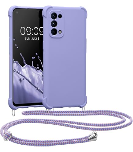 YAMCCCSE Custodia per Cellulare Girocollo per Oppo Reno 4 5G Tracolla - Collana/Necklace Cordoncino,Practical Stylish Trasparente Silicone TPU