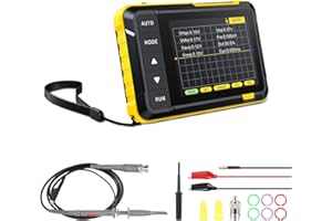 Handheld Oszilloskop, Kethvoz Labor-Oszilloskop 200kHz, 8-Zoll Display, 2.5 MS/s Tragbares Oscilloscope mit Auto/Normal/Single Trigger Funktionen für Entwicklung, Reparatur, Laborschulungen