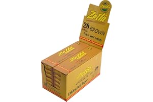 Zetla 20 x 14 Cones Brown King Size (280 Cones) - Förrullade Koner King Size (109 x 26 mm) – Förrullade papper