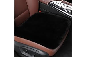 MIGIFTDY Sitzkissen Auto, Autositzschoner mit Fell Faux Lammfell Schaffell Auto Vordersitze Sitzauflage Auto-Sitzbezug Lammfell für Autositz, Bürostuhl und Alle Stühle