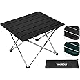 TREKOLOGY Table Small Camping Table Camping Side Table That Fold Up Lightweight, Tent Table Folding Camp Table, Fold Up Camping Tables Small Folding Table Portable Outdoor Beach Table