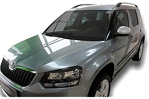 ‎J&J AUTOMOTIVE J&J AUTOMOTIVE | Windabweiser Passend Für Yeti 2009-2017, Heko Regenabweiser, Getönt, Set 4-Teilig, Vorne und Hinten, Aerodynamisch