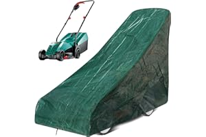 RICHIE Lawn Mower Cover - Outdoor Waterproof Lawnmower Protection With Adjustable Hem Cord, Windproof, Anti-UV (191 x 67 x 110cm, L x W x H)