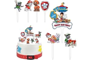 SHENGRUILI Tortendekoration Cake Topper Set,7 Stück Tortendeko,Happy Birthday Tortenaufsatz,Muffin Deko,Cupcake Topper Deko,Kindergeburtstag Party Geburtstag Deko Tortendeko Geburtstag Mädchen Junge
