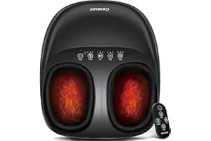 ‎KNQZE KNQZE Fußmassagegerät, Fussmassagegerät Elektrisch mit Wärmefunktion, Tiefenknet Shiatsu fußmassage für Plantarfasziitis & Neuropathie, Geschenke für Mama Frauen, Männer, Bis Schuhgröße 46