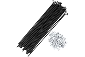 HEROFFIX 36 Set 12G Bicycle Spoke 12G Bike Wheel Spokes 45 Steel Black