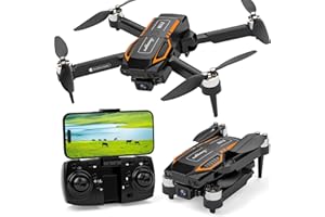 SUANGRC Drone avec Caméra HD 720P, Objectif Orientable FPV - Contrôle par Gestes, Survol Intelligent et Flip 3D - Design Pliable Compact Débutants/Adultes - Valise Incluse