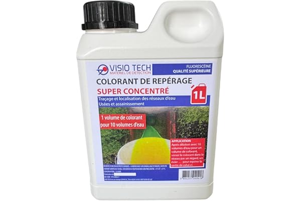 VISIO TECH - Colorant Fluorescéine Super Concentré - 1L
