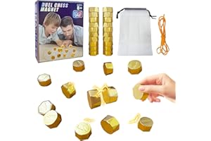 MEANJU Gesellschaftsspiele,Magnetisches Schachspiel,Magnet Schach,Magnete Spiel,Tragbares Magnetschach,20 Stück Mini Magnets,Magnetsteine Spiel Tischspiele,Geeignet für Familienfeiern,Geburtstagsparty-Spiele