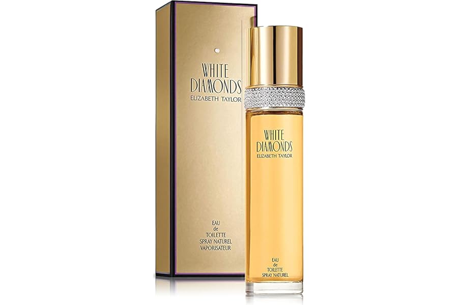 Elizabeth Taylor White Diamonds Eau de Toilette Spray, 100ml, Floral Chypre Fragrance, Celebrity Perfume for Women