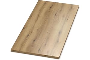 ‎AUPROTEC AUPROTEC Tischplatte 19mm Eiche Evoke Coast 1200 mm x 600 mm Holzplatte Dekor Spanplatte mit 2mm ABS Kante Auswahl: 120x60 cm