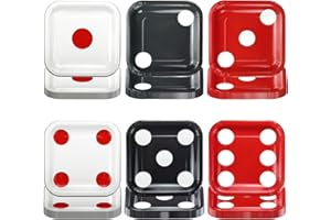 APUXXJUPA 60 Pcs Casino Dice Plates, Dice Theme Dinnerware for Casino Party Decorations Game Night Themed Party Supplies