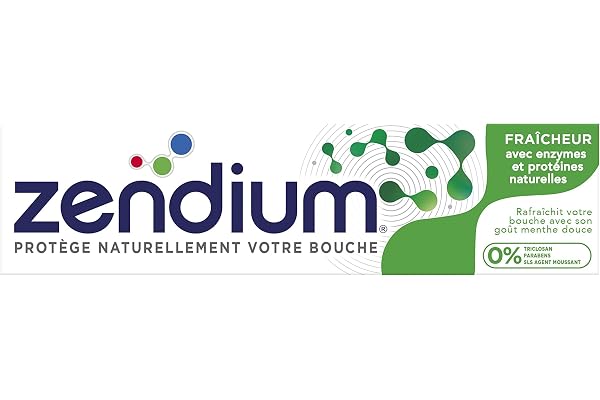 Zendium Dentifrice Fraîcheur, Mode d'action naturel antibactérien, Renforce les Défenses Naturelles de la bouche (Lot de 6x75ml)