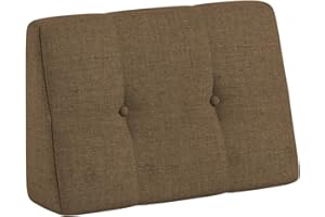 ‎CHILLY PILLEY chilly pilley Palettenkissen Palettenauflage Schräg Geschnitten Gesteppt Palettenpolster Gartenkissen Garten Kissen Indoor Outdoorkissen Farben und Größen (Braun, 60x40x20/10cm)