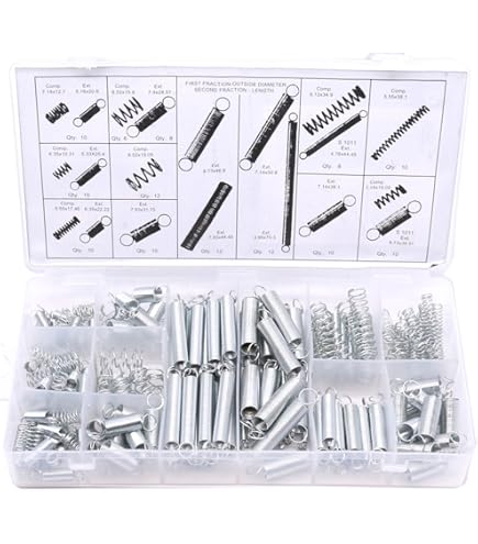 QUARKZMAN 5 stuks drukveer 304 roestvrij staal 18 mm AD 1 mm draad