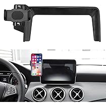 QCHIAN Support Telephone Voiture Pour Mercedes Benz GLC 2023, Porte Téléphone Voiture Rotatif à 360°, Support Téléphone Grille Aeration Portable Stable Pour Automobile,A Black