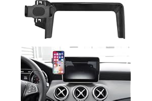 TTCR-II Kompatybilny z M_ercedes Benz CLA uchwyt na telefon komórkowy, pasuje do Mercedes CLA 2016-2019/GLA 2016-2019, uchwyt na smartfona, 20,32 cm, deska rozdzielcza, obracany o 360°, regulowany