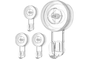 GlobaLink Super mocna przyssawka, 4 sztuki, bezwiercące się próżniowe, haki z przyssawką o nośności do 5 kg, wielokrotnego użytku wieszak na ręczniki do zawieszenia na oknach, w kuchni lub łazience